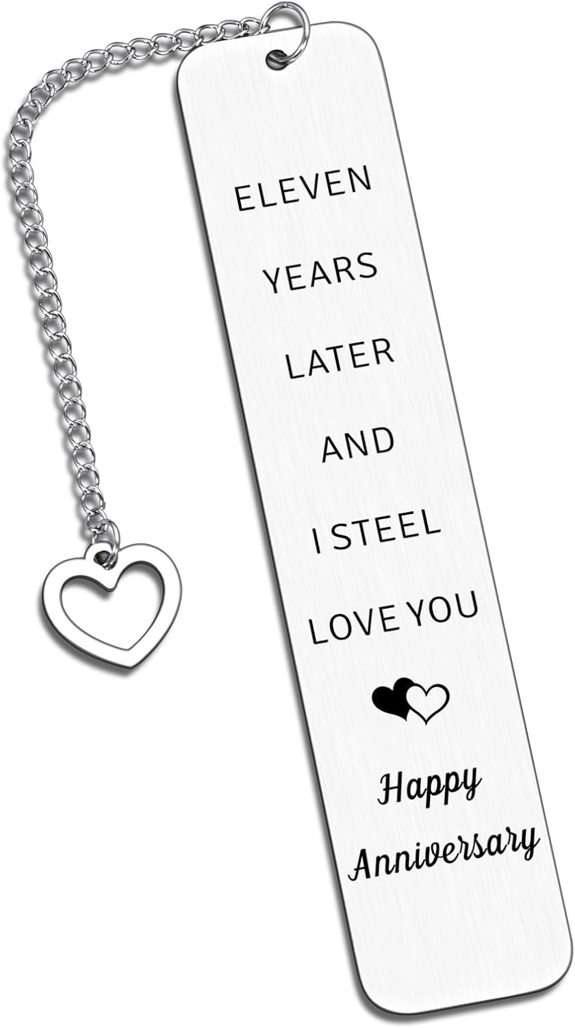 11 Year Anniversary Steel Gifts for Couple 11Th Wedding Anniversary Day Gifts fo