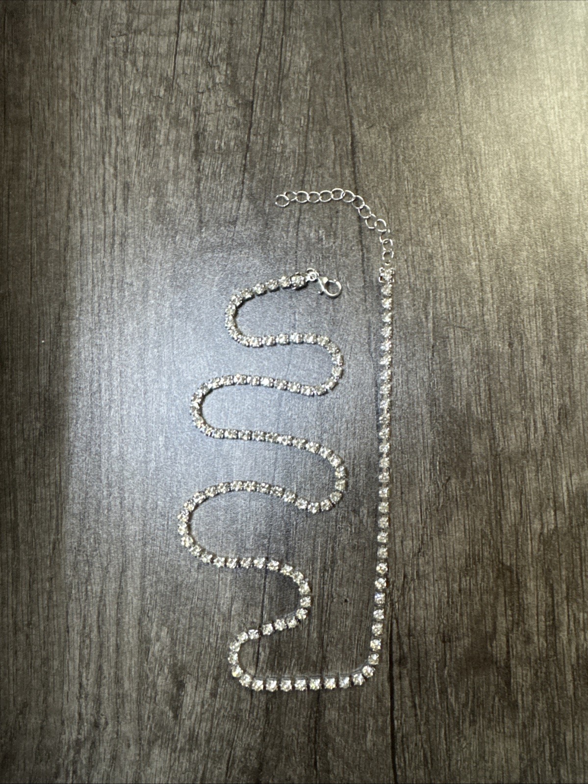 22 in Premium VVS1 sparkling Shiny tennis crystal Chain Necklace Jewelry Casual