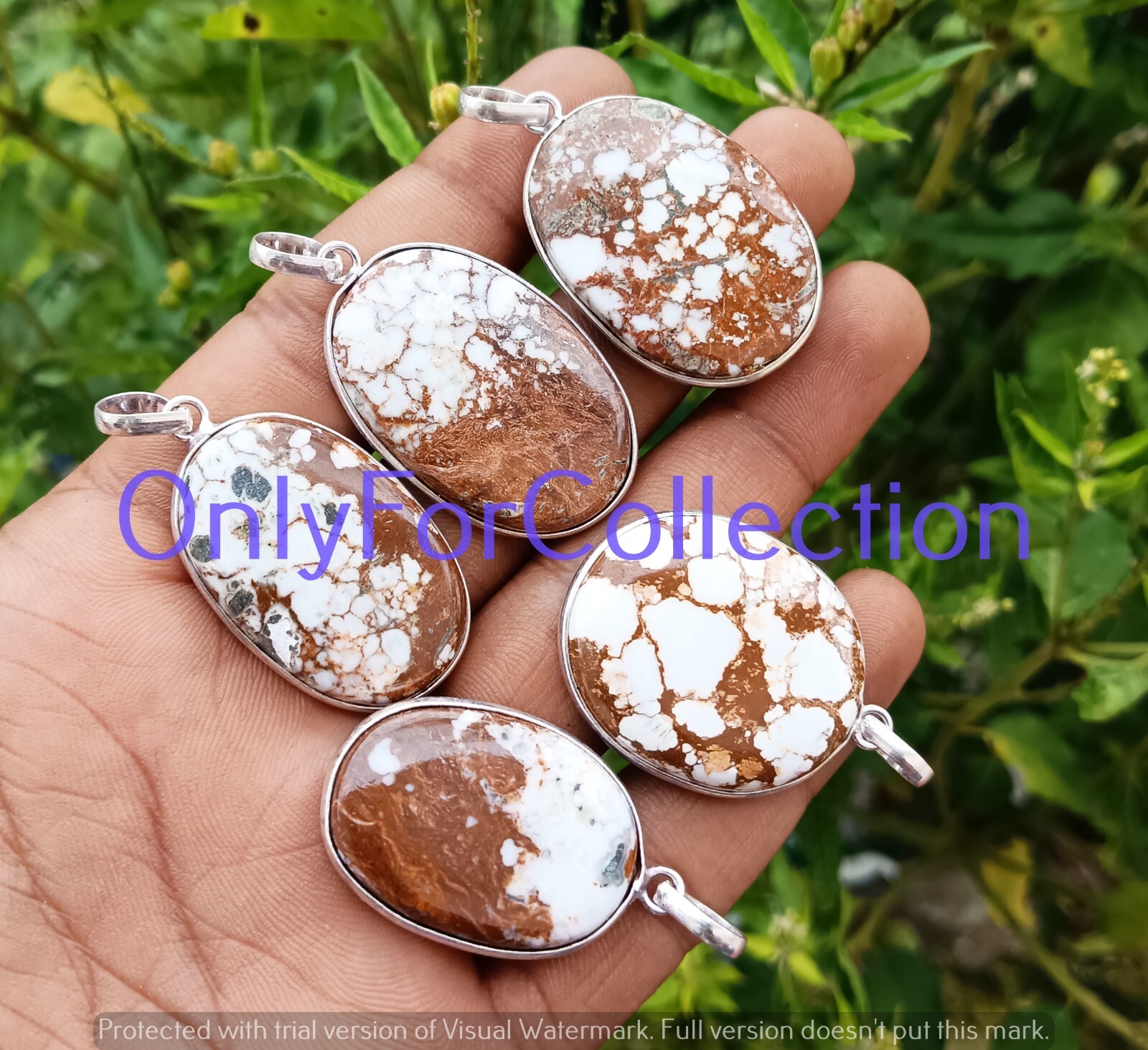 Wow white horse Gemstone 925 Streling Silver Plated Pendant Jewelry Lot 10pcs