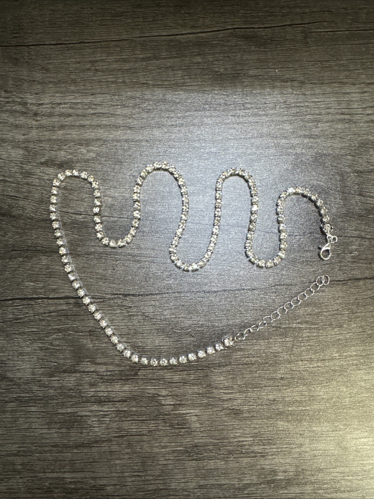 22 in Premium VVS1 sparkling Shiny tennis crystal Chain Necklace Jewelry Casual