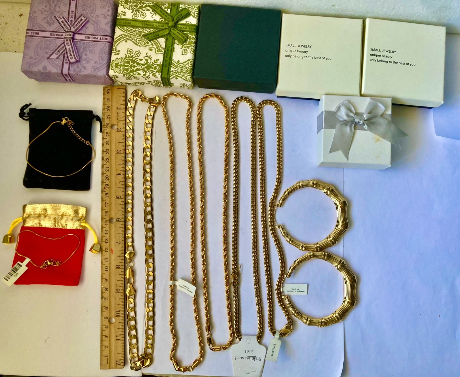 Brass plated Bracelets and Necklaces (9)