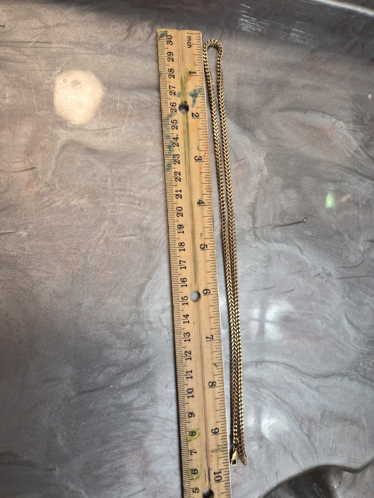 Real 10k Yellow Gold Franco Link Chain Necklace 3mm Wide 20” Length