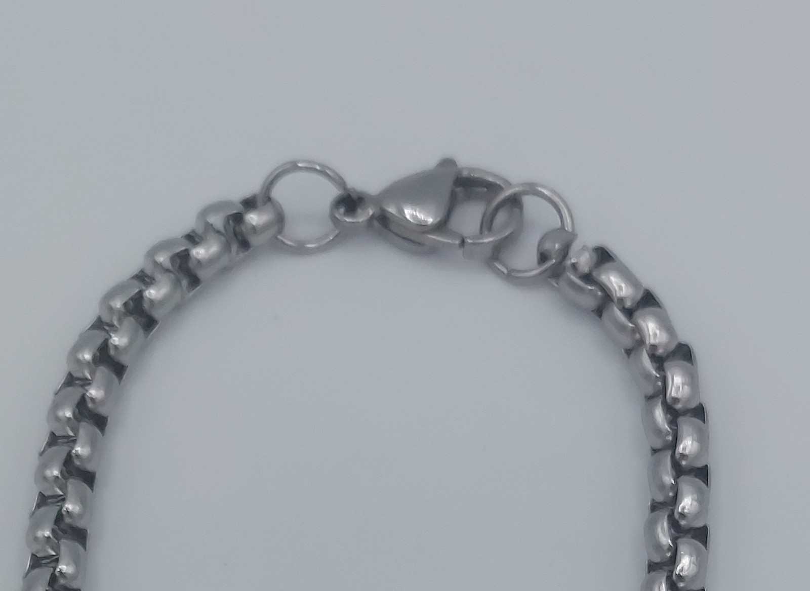 USA Stock 2/3/4mm SMOOTH BOX ROPE SILVER STAINLESS STEEL CHAIN NECKLACE