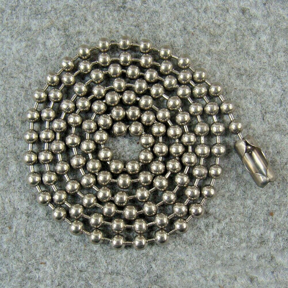 Pure Titanium Anti-allergy Necklace 4mm Ti Ball Chain Bead Chain Gift
