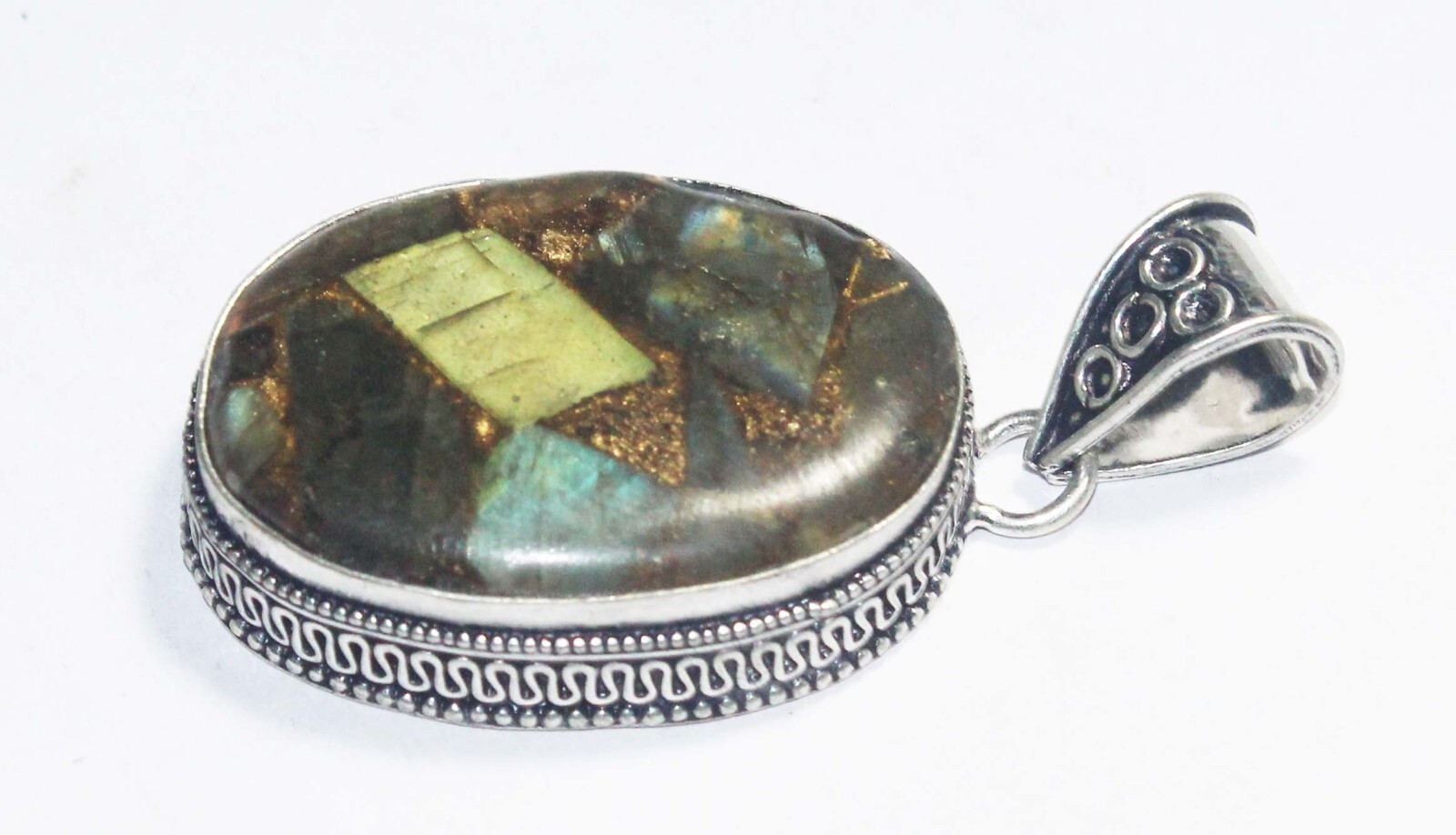 Labradorite Oval Shape Gemstone Handmade Pendent Jewelry Pendant Size 2 Inches