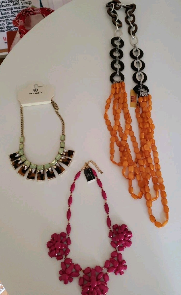 3 NWT Costume Jewelry Necklaces. Versona – Inc – Falchi