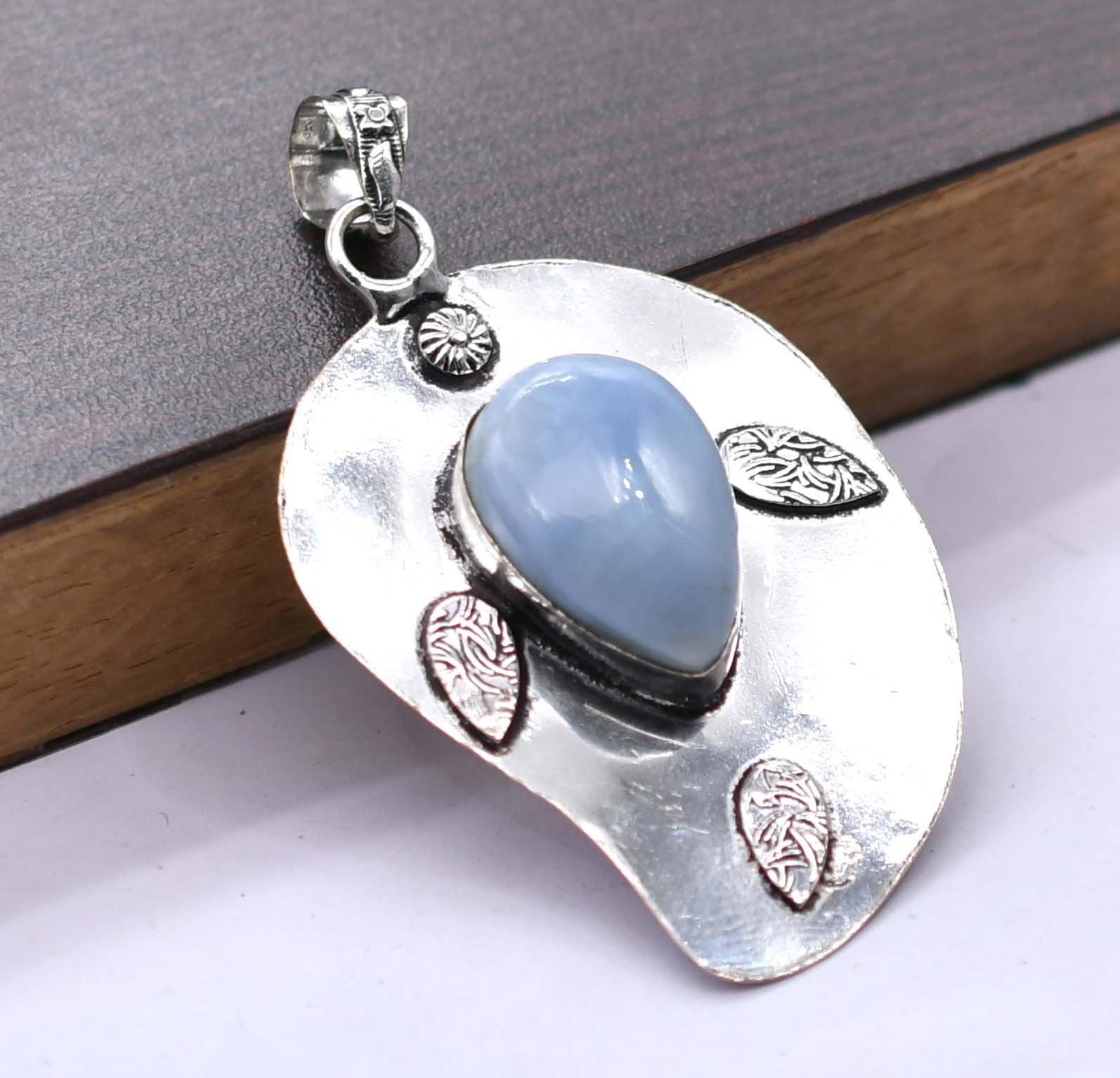 Owyhee Opal Gemstone Ethnic Handmade Pendant Jewelry 2.75″ P 5204