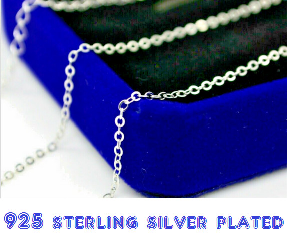 small LOCK KEY PADLOCK Pendant on 925 Plated Sterling Silver 18″ Necklace Women