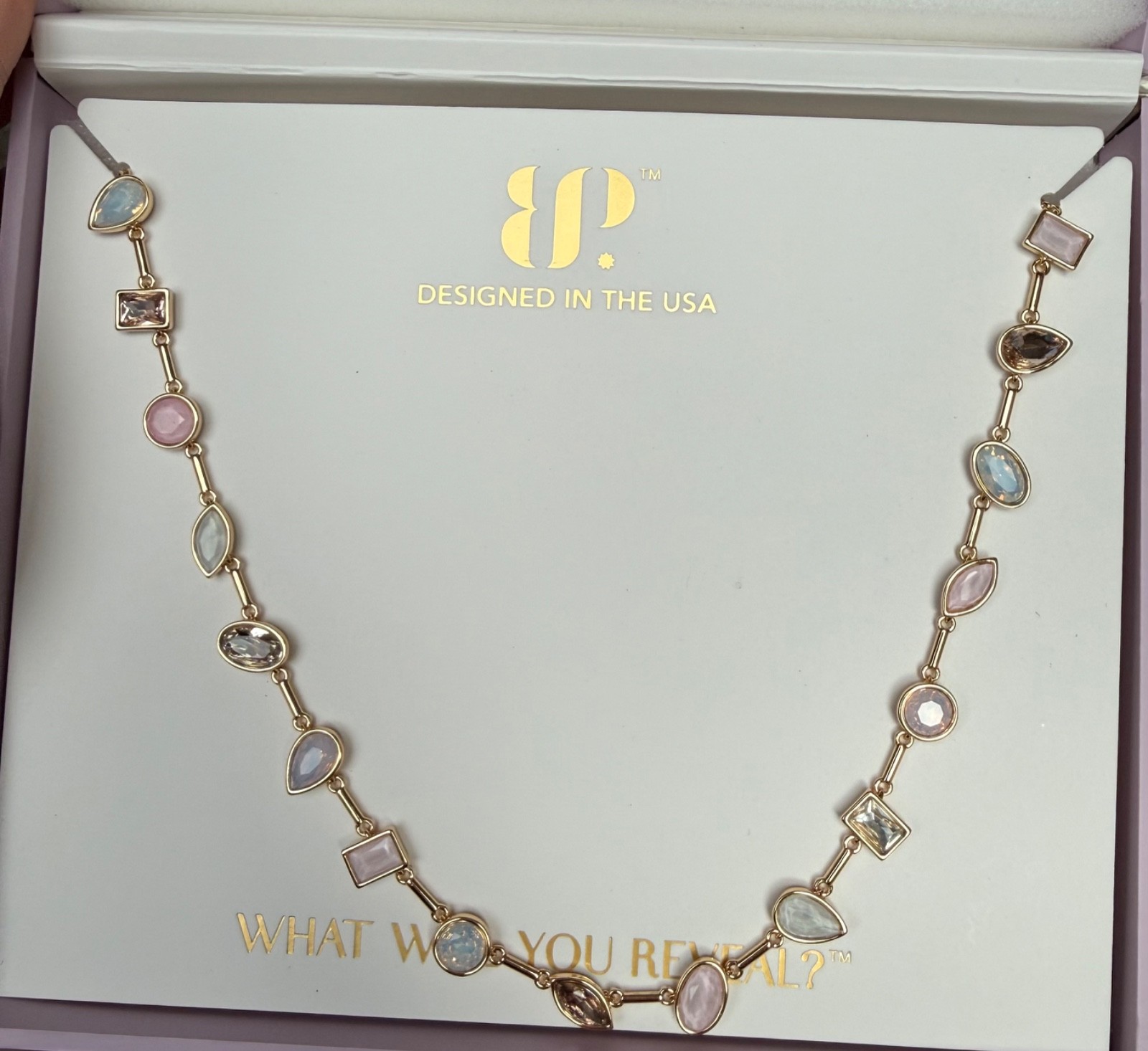 Bomb Party Jewel Candy Necklace – FIRST CLASS Desert Oasis on gold plating