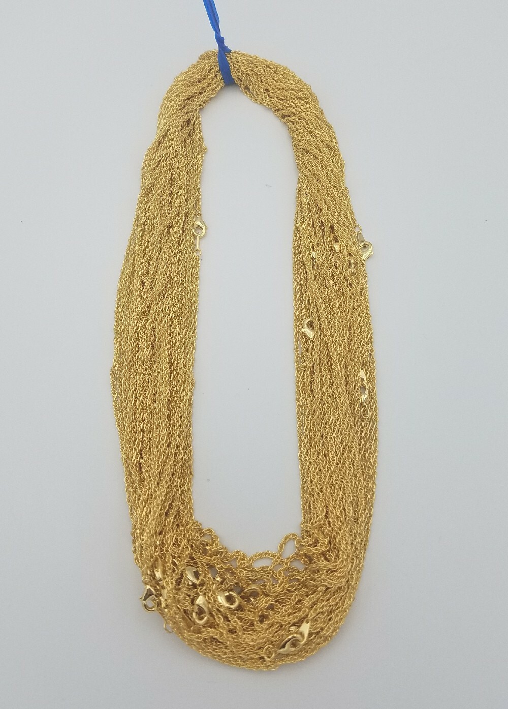 WHOLESALE LOTS OF 5-144 PIECES OF 14 KT GOLD PLATED 20″ ROPE NECKLACES