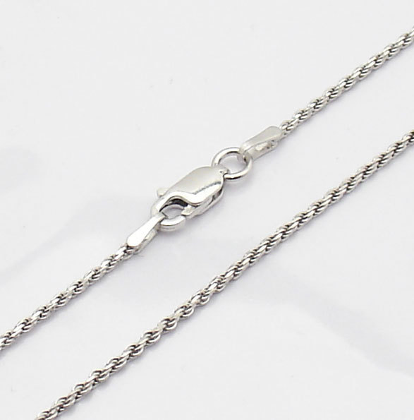 Tarnish-Free Diamond Cut Rope Chain Necklace Real 925 Sterling Silver ALL SIZES