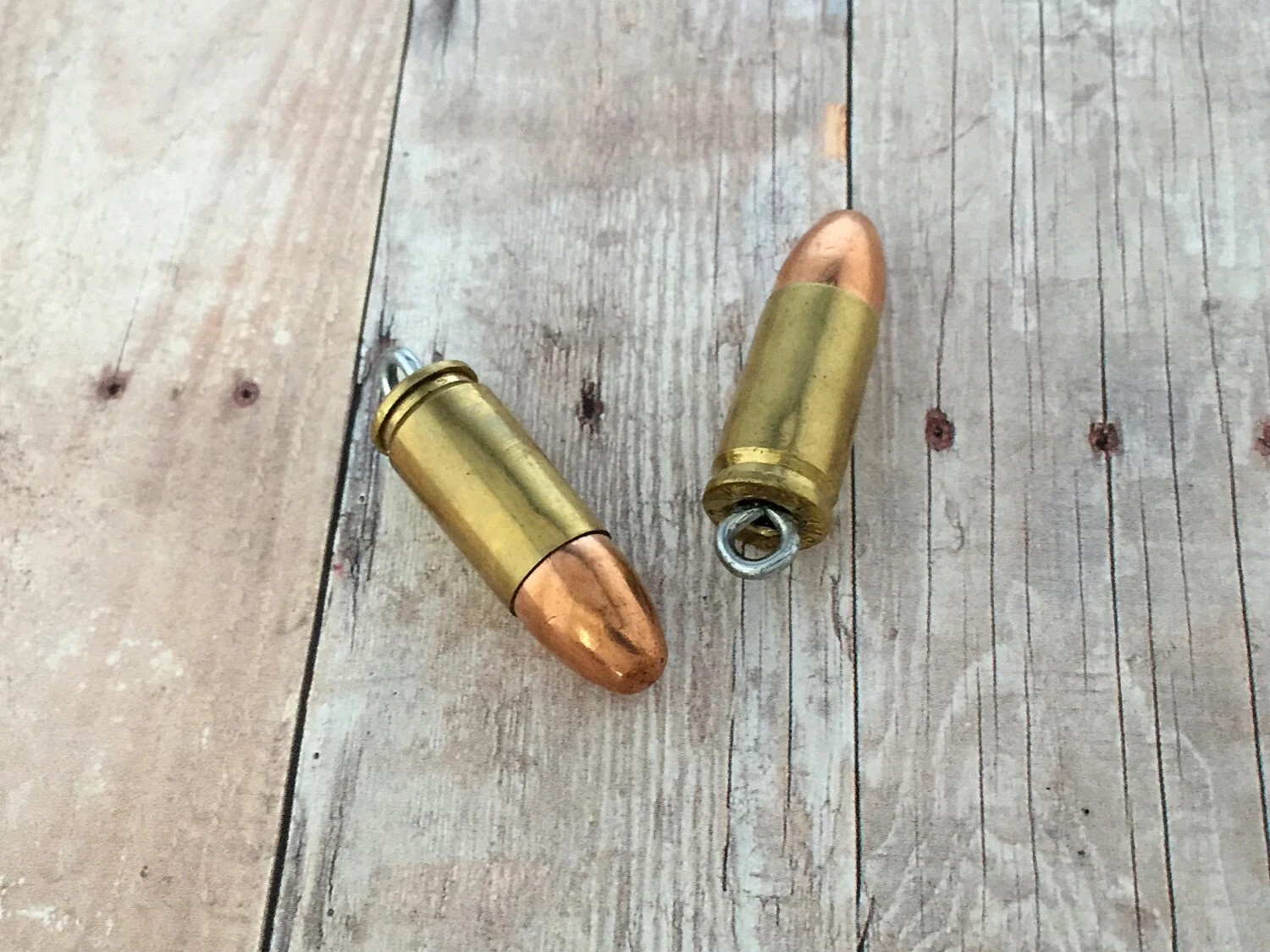 Bullet Pendant Necklace 9mm Pendant All Ages Bronze Or Silver Ball Chain Gift