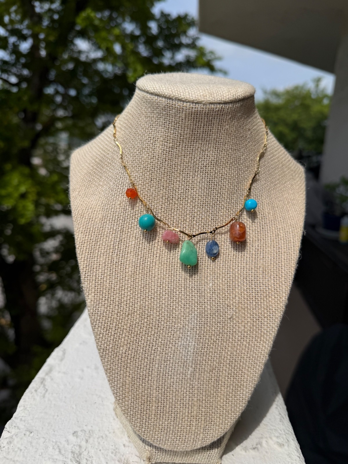Aunthentic RealNotlab Multi Natural Stones necklaces – Turquoise, Amazonite